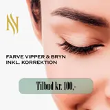 Farvning af bryn og vipper inkl. korrektion af bryn